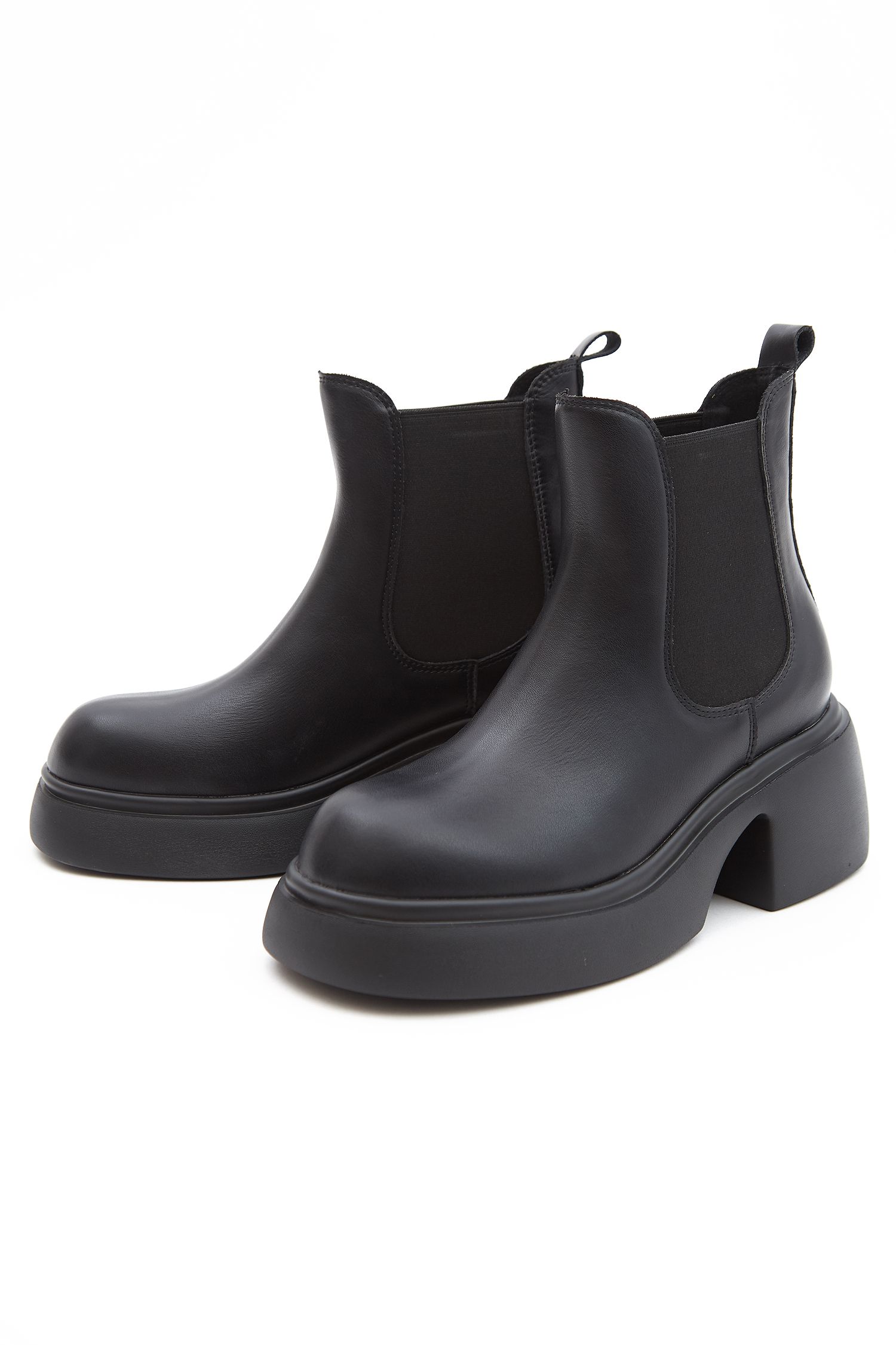 スムースレザー厚底サイドゴアブーツ/レディース ankoROCK(アンコ