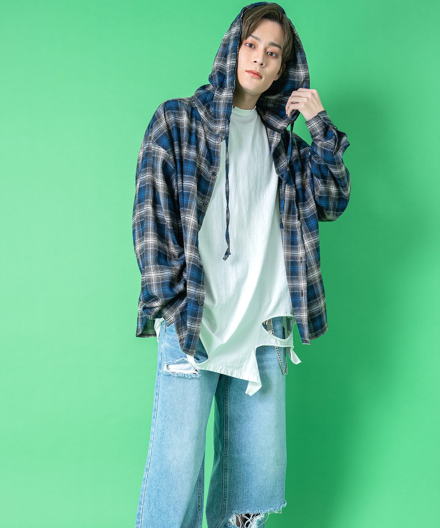 VISVIM LONG RIDER INDIGO CHECK SHIRT [L] Visvim 14SS Long Rider