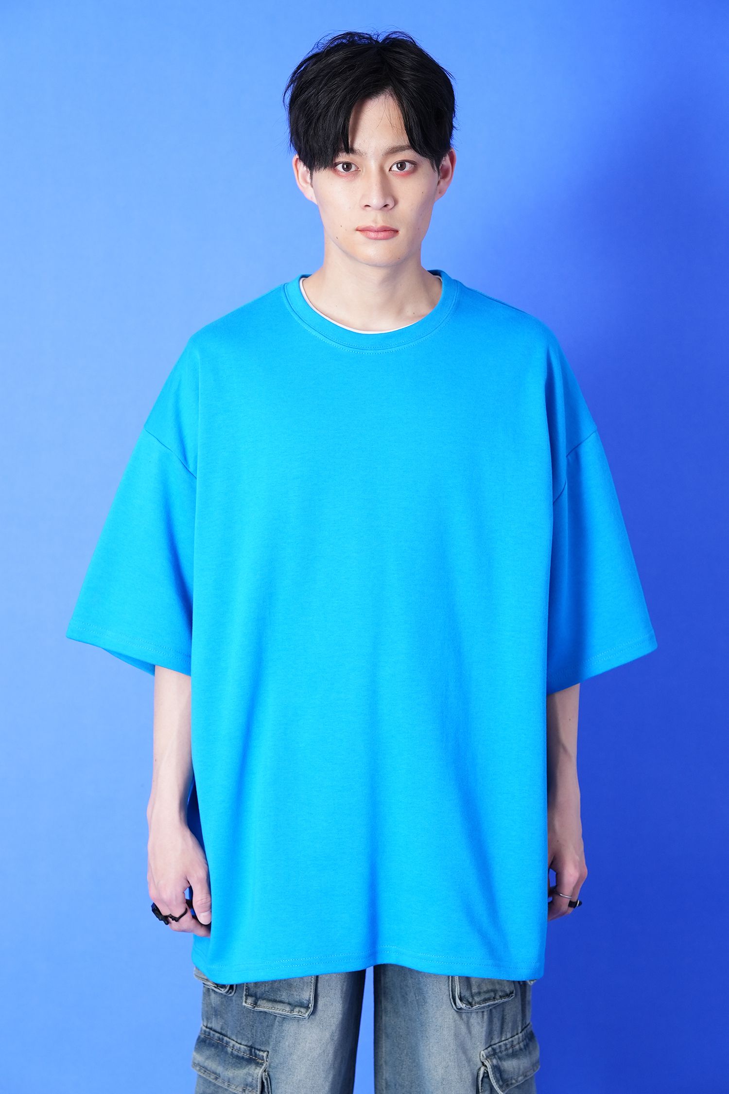 カラーバリエーションビッグポンチTシャツ / スウェット 半袖