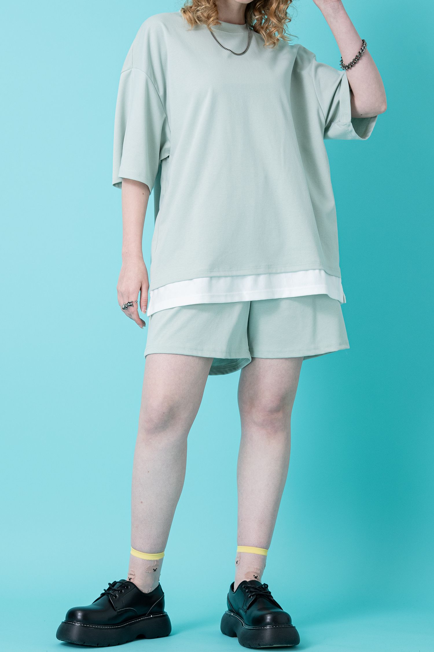 natto6点セット （Yシャツ、Tシャツ、ロンT×2、ロング&ショートパンツ） natto6点セット （Yシャツ、Tシャツ、ロンT×2、ロング&ショート