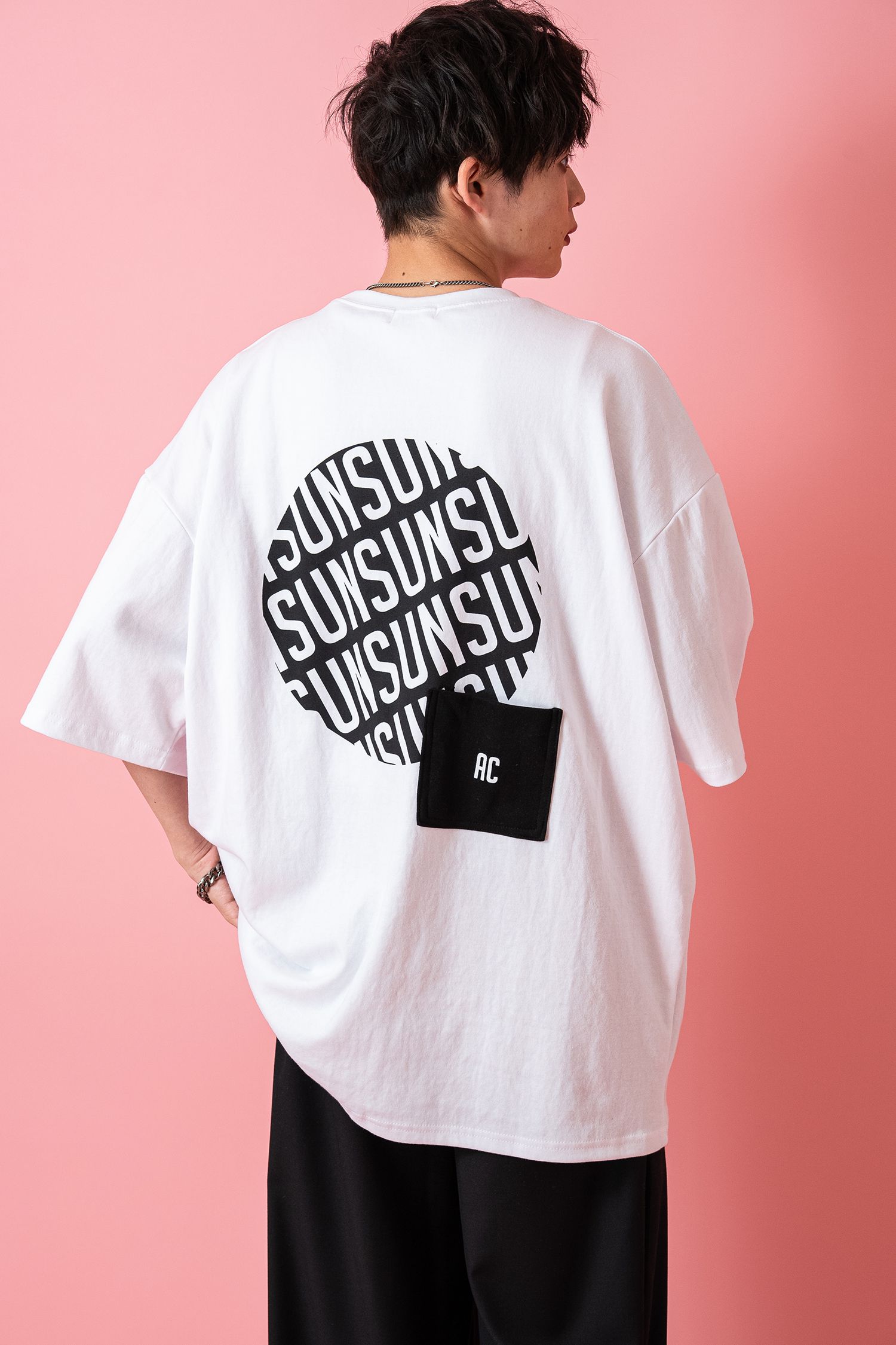 バリエーショングラフィックオーバーサイズTシャツ / メンズ 