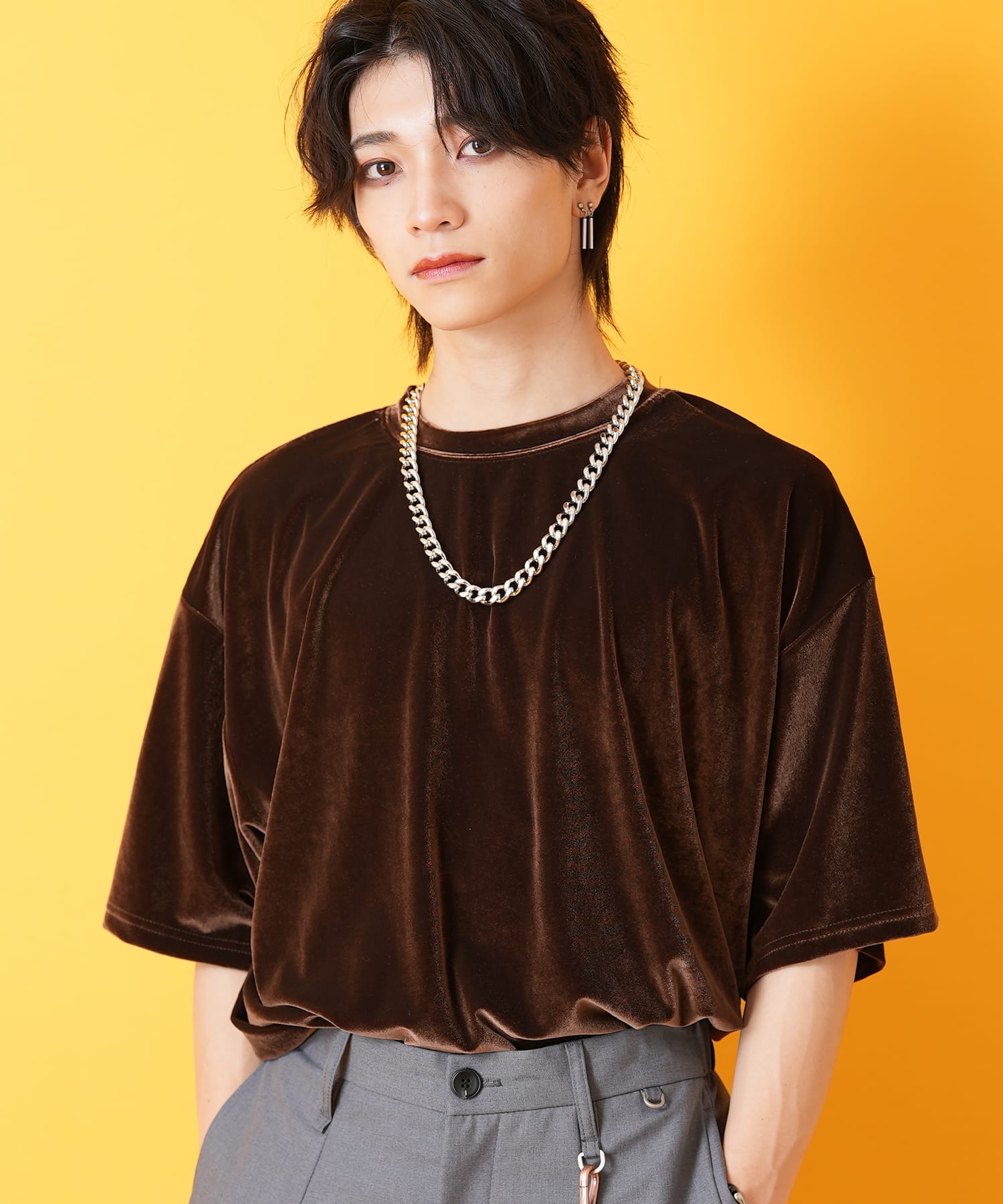 inner piece ベロアジャージーTシャツ（Tシャツ/カットソー