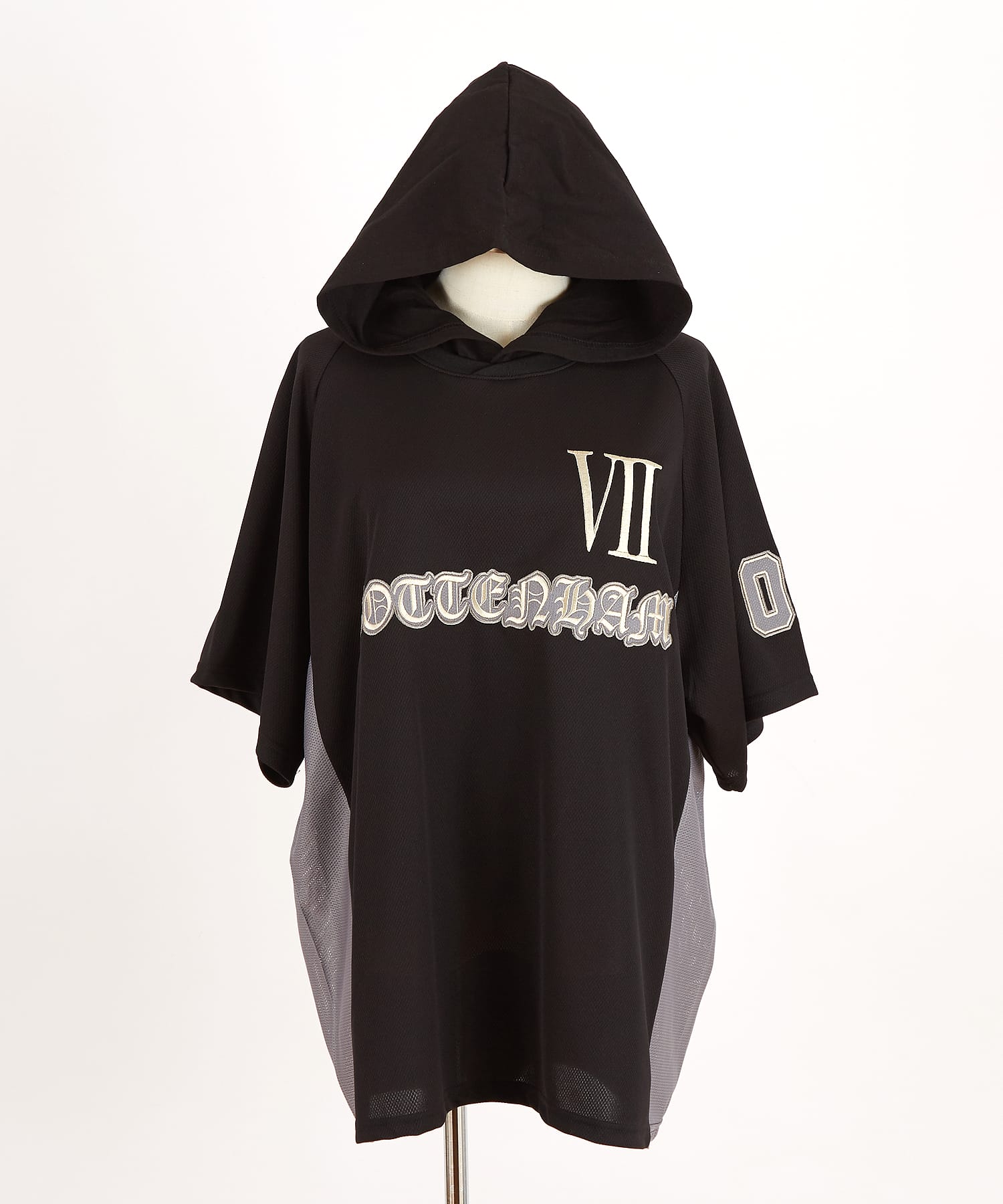 XLARGE ★ Gothic Game メッシュ ゴシック ゲーム シャツ XLARGE エクストララージ メッシュゲームシャツ ゴシック 黒 (X