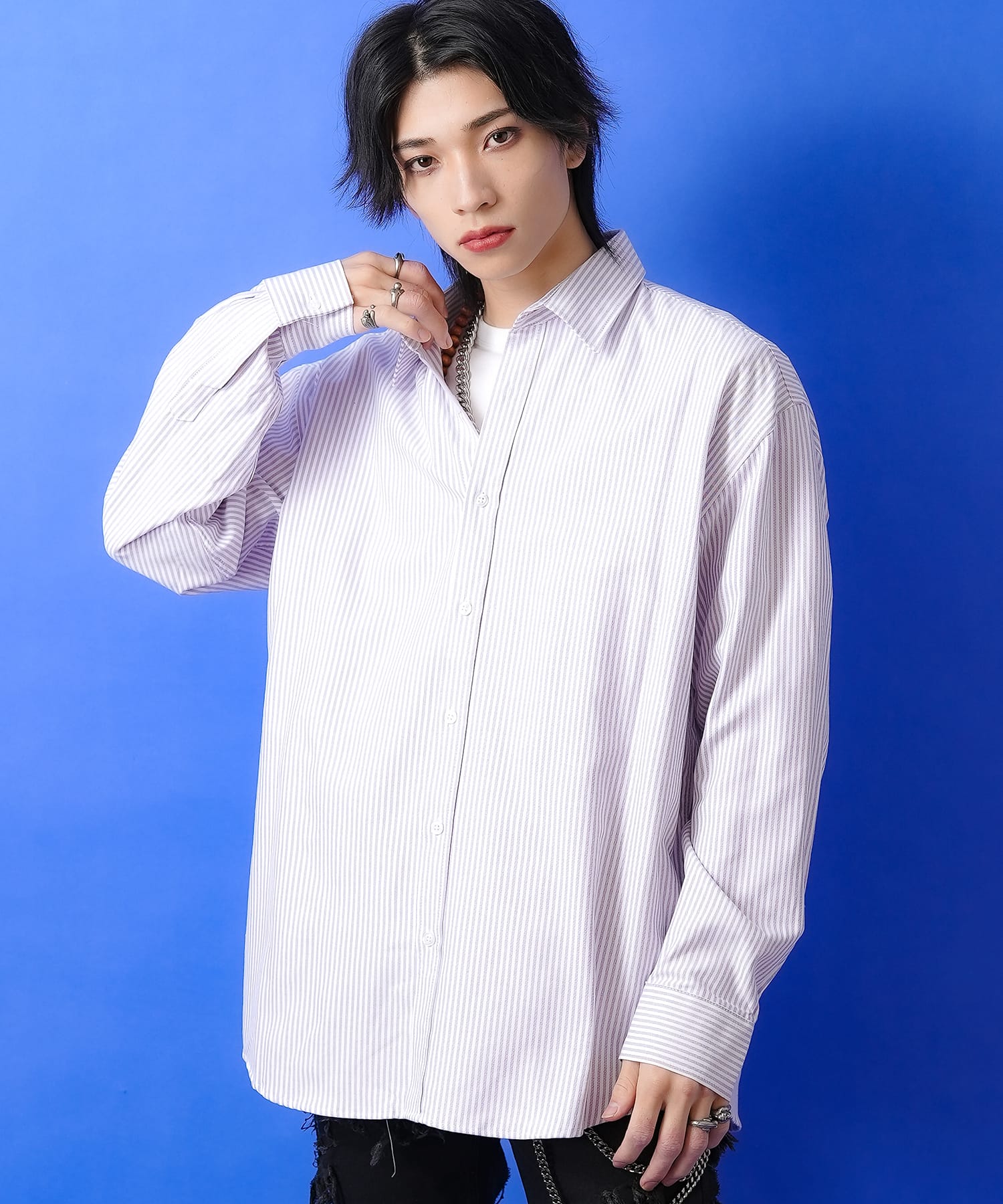オックスフォードストライプシャツ / メンズ レディース ユニセックス