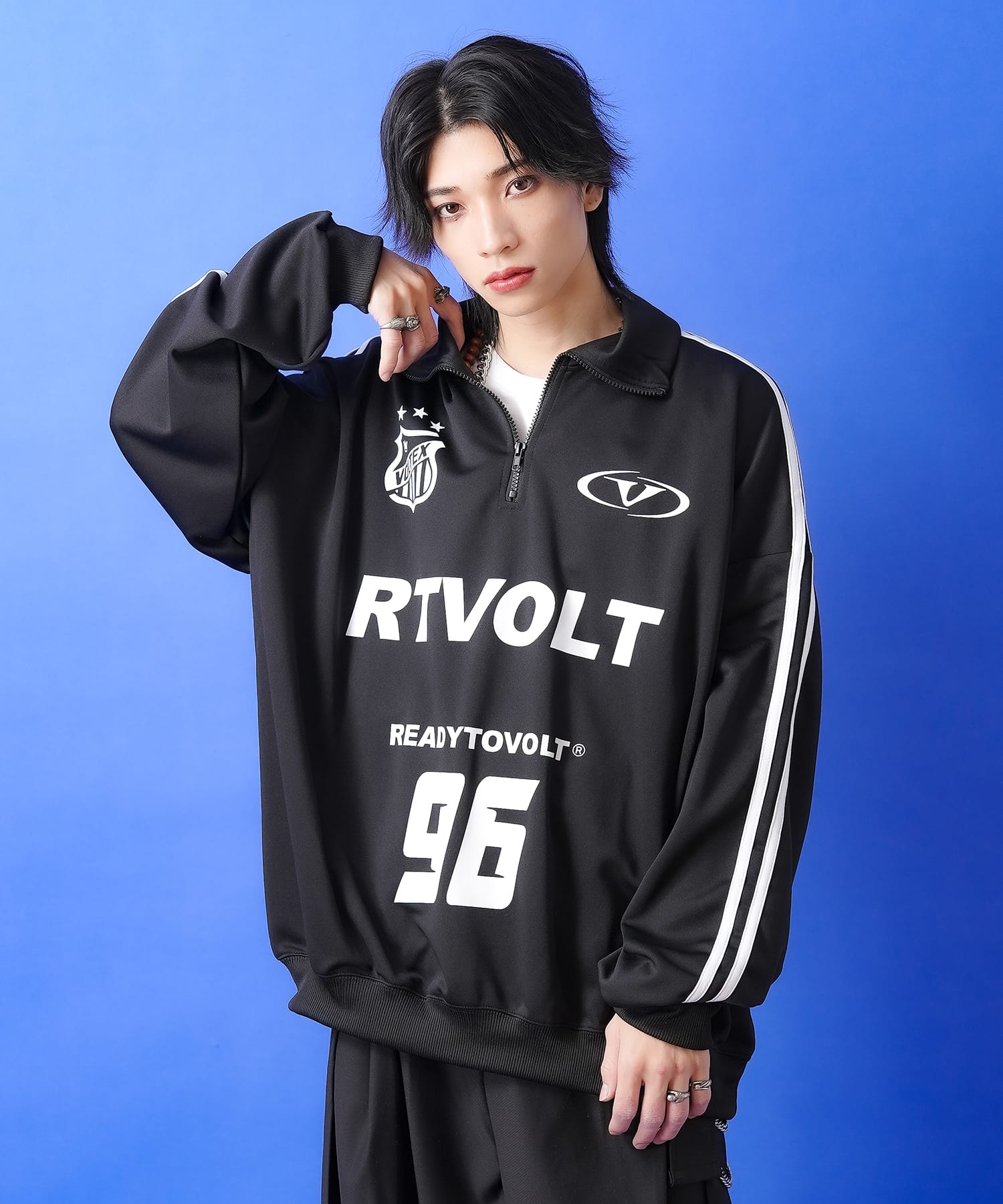 HONEY FITZ セットアップブラックサイ ズ シークレットハニー Secret Honey ビッグレースカラー