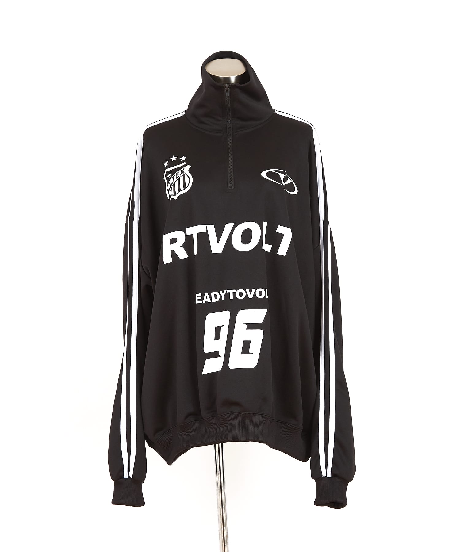 ゲームシャツデザインハーフジップジャージ / トラックトップ メンズ