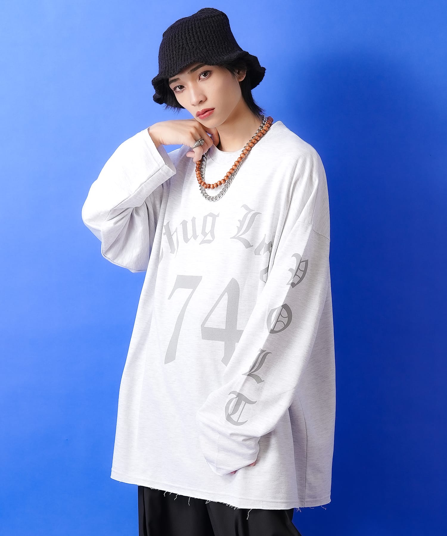 NOUNLESS スウェット NOUNLESS OVER SWEAT TOPS