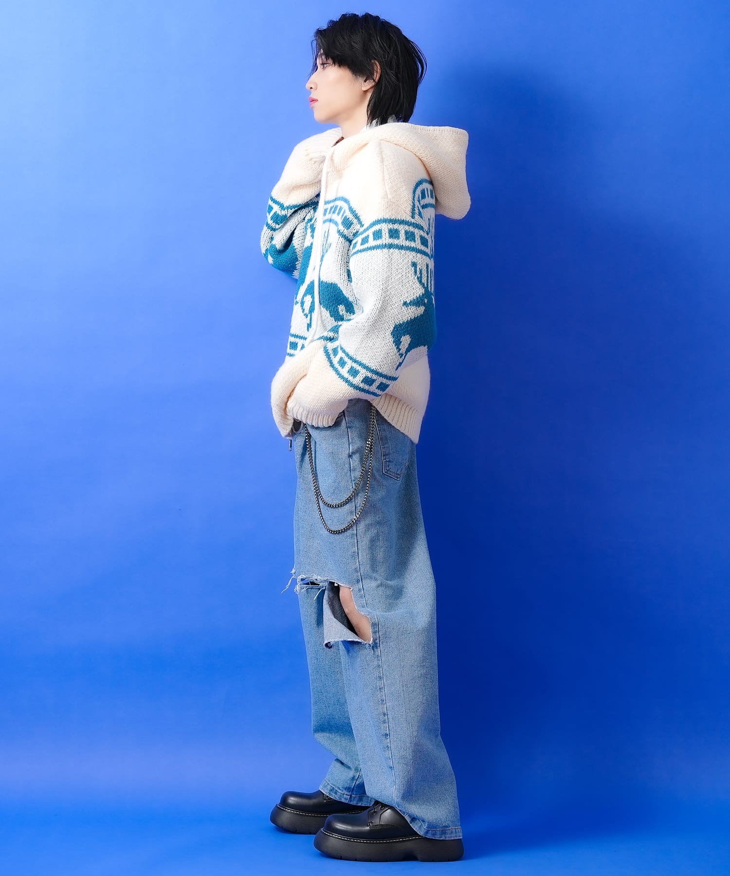 70年代 FROSTLINE カウチンセーター ライナーダウン付き タロンジップ 70年代 FROSTLINE カウチンセーター ライナーダウン付き タロンジップ