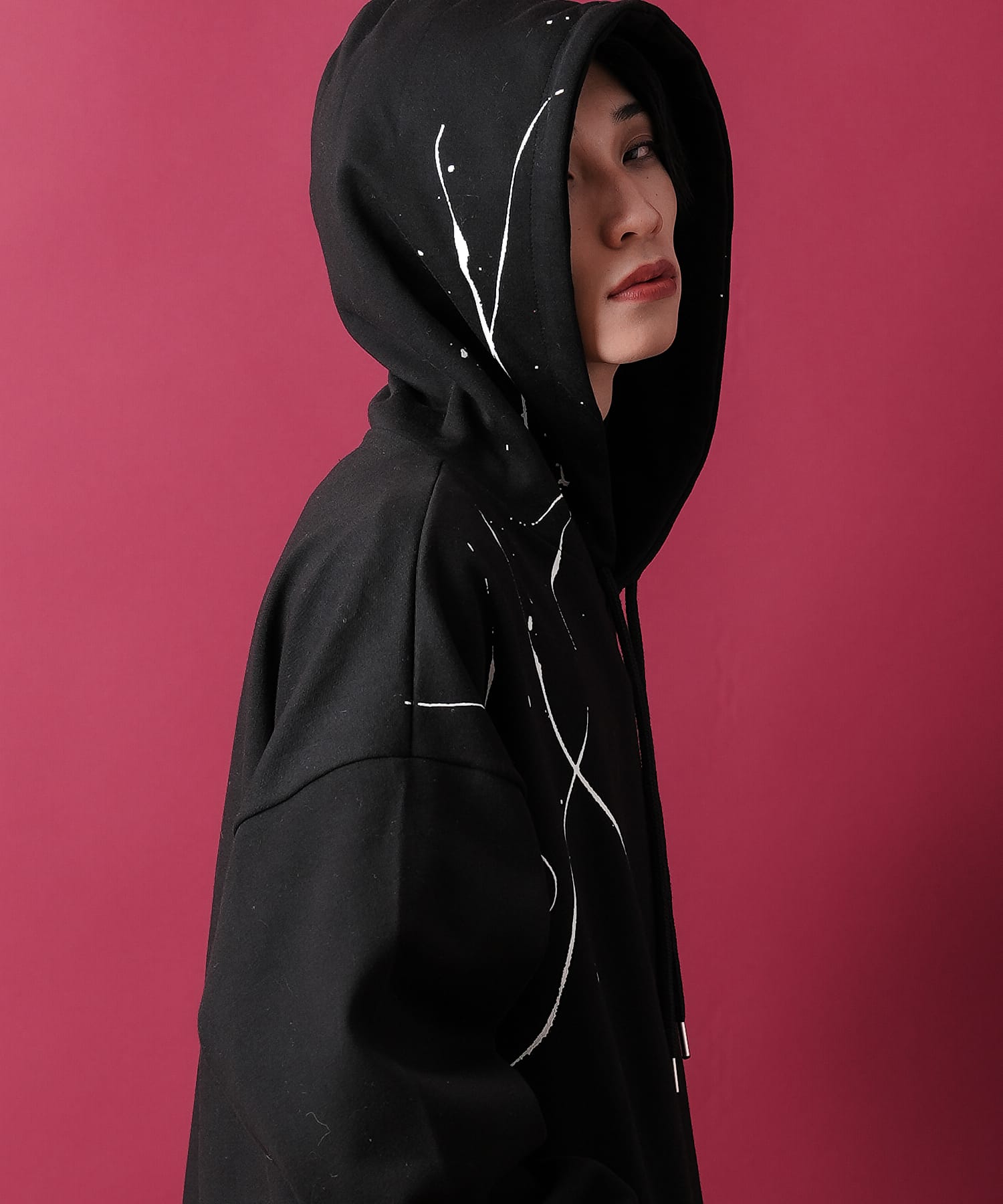 ペイントスウェットポンチプルオーバーパーカー / スエット メンズ