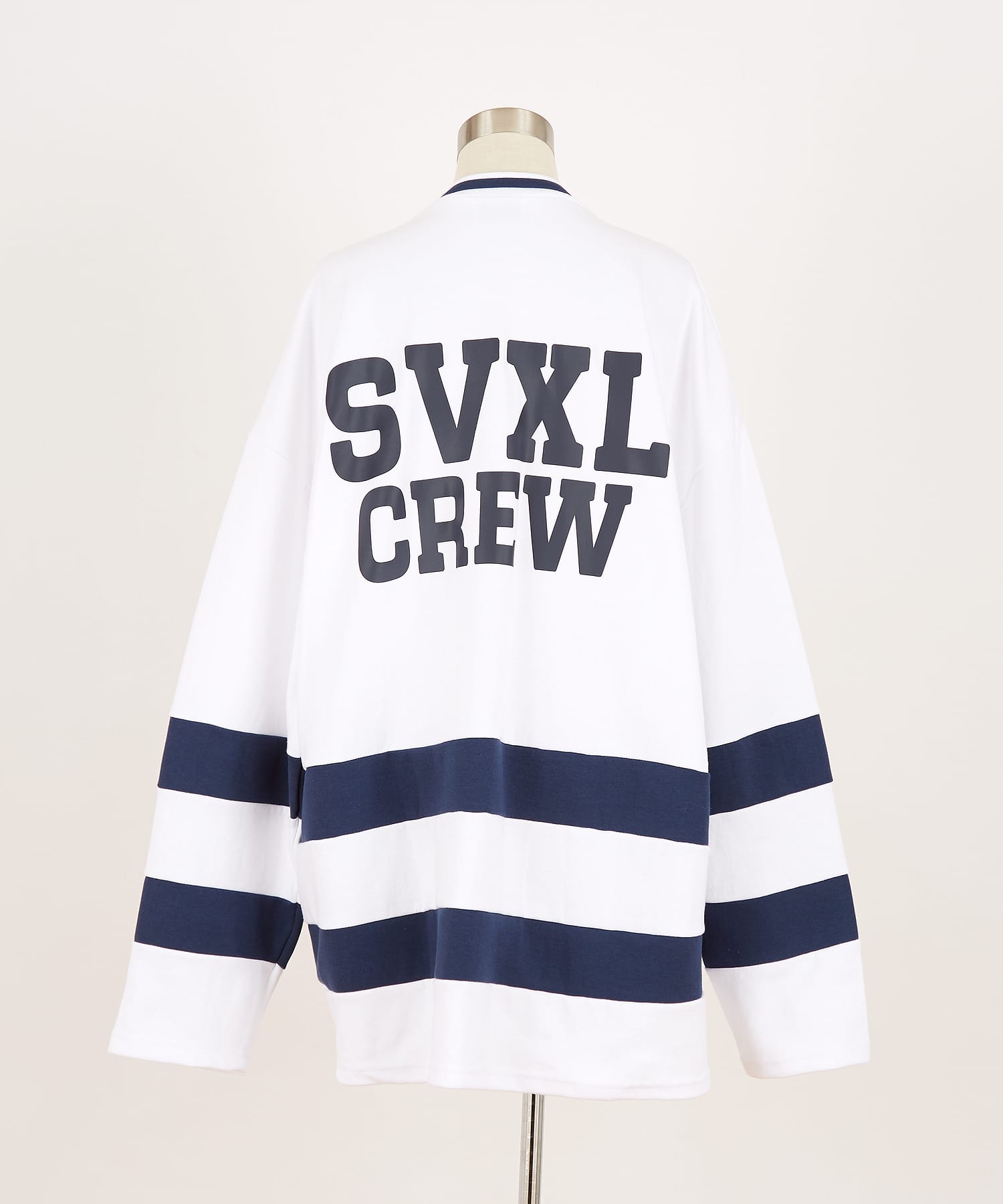 ホッケージャージデザインオーバーサイズスウェットカットソー