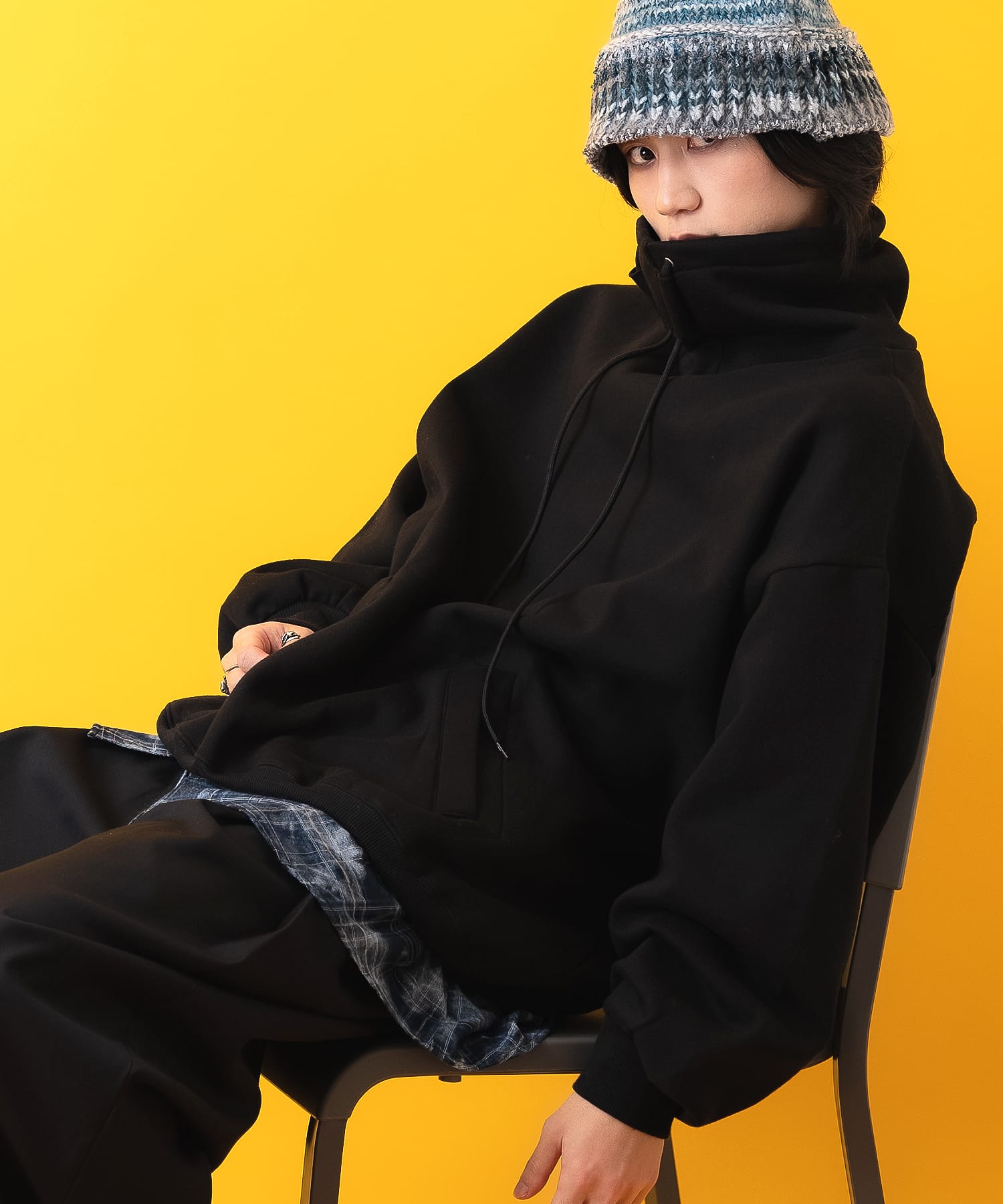 【期間限定 5％OFF】 a.p.o.v. -ankoROCK's select- ボリュームネックオーバーサイズスウェットプルオーバー