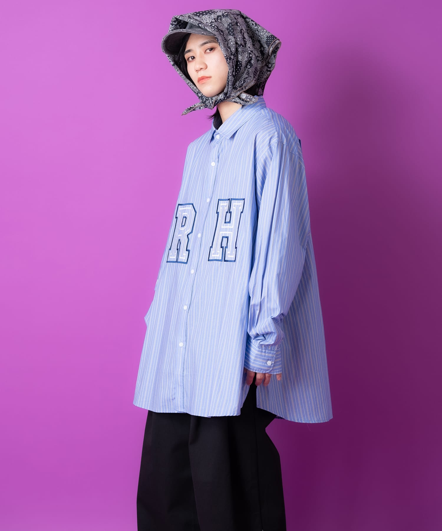 MARKAWARE ストライプ長袖シャツ MARKAWARE ストライプ長袖シャツ トップス