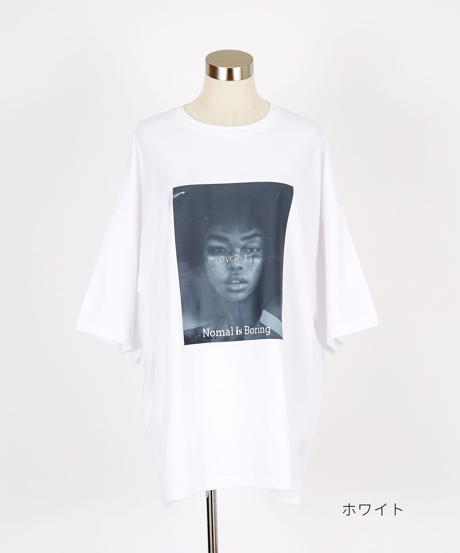 アートワークフォトプリントオーバーサイズTシャツ / 半袖 カットソー