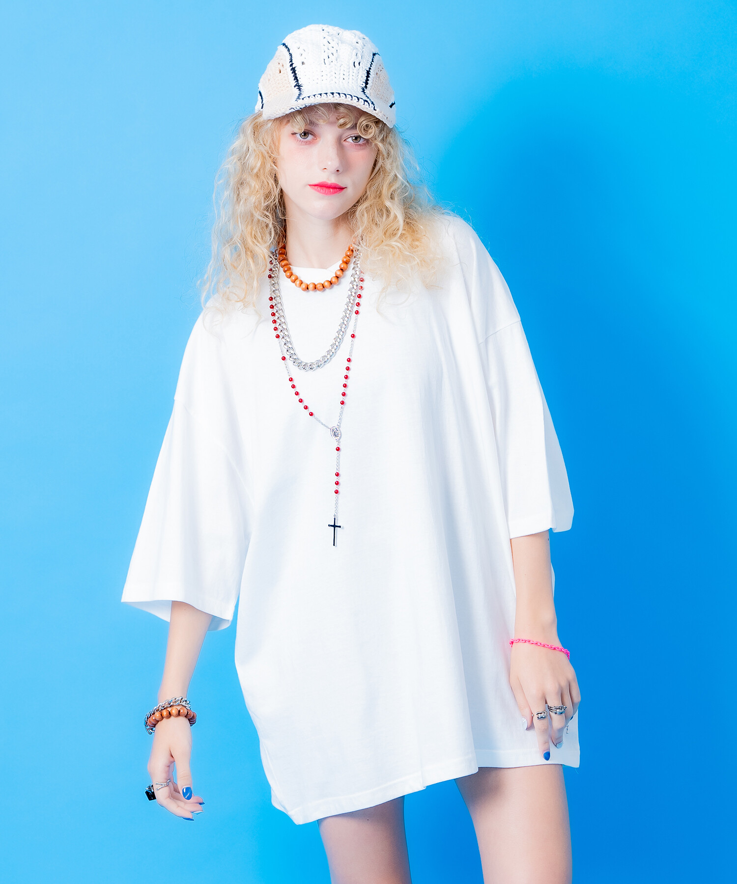 白　オーバーサイズTシャツ半袖 ルーズアシメカットソー 楽天市場】【クーポンで30%OFF 9/8 23:59まで】M/L 半袖 五分袖