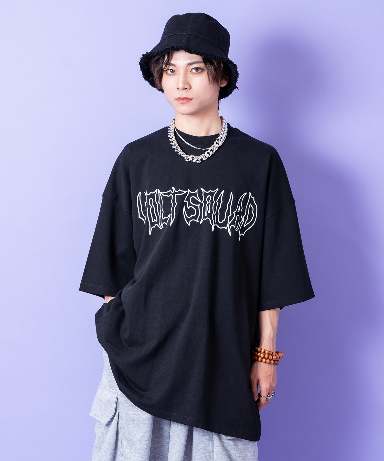 ストリートゴシックロゴオーバーサイズTシャツ / 半袖 メンズ 
