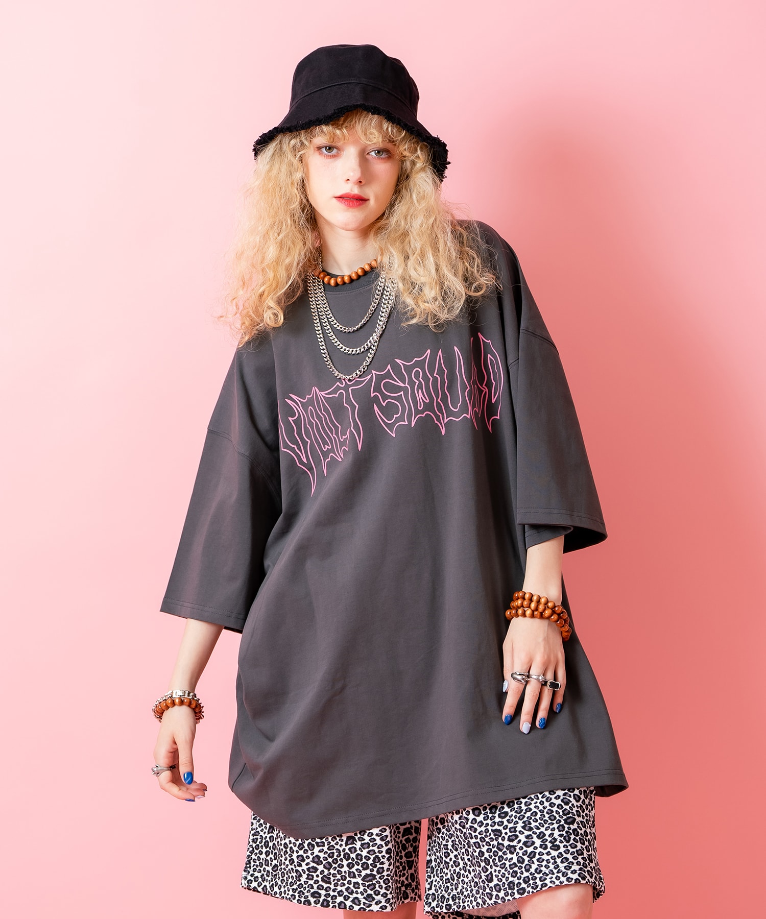 ストリートゴシックロゴオーバーサイズTシャツ / 半袖 メンズ