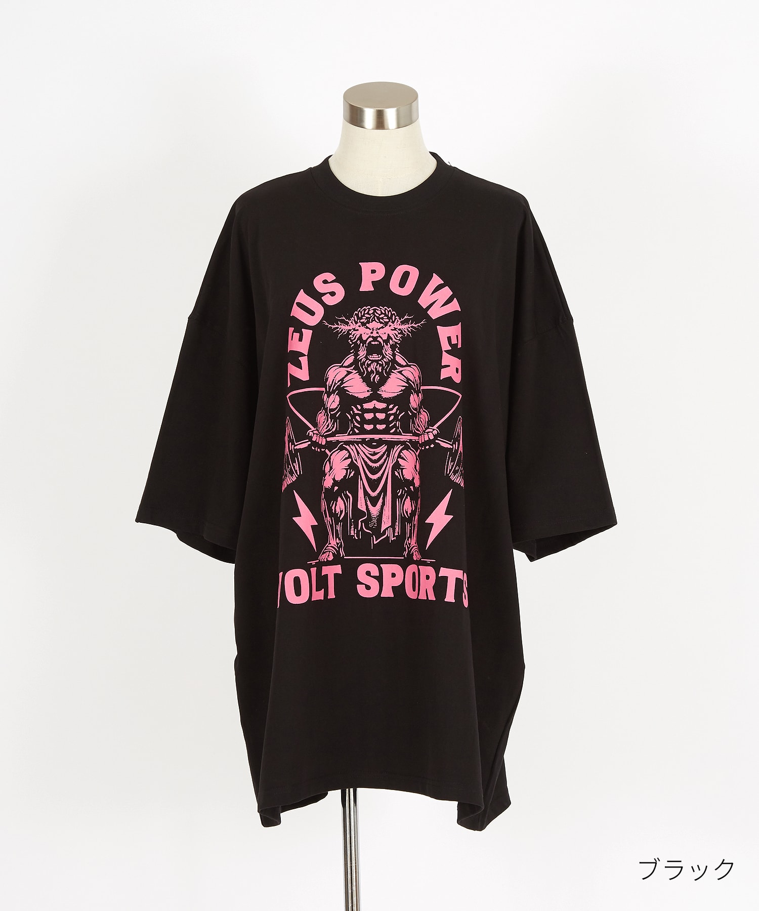 アメカジライクコミカルゼウス＆ロゴオーバーサイズTシャツ / 半袖