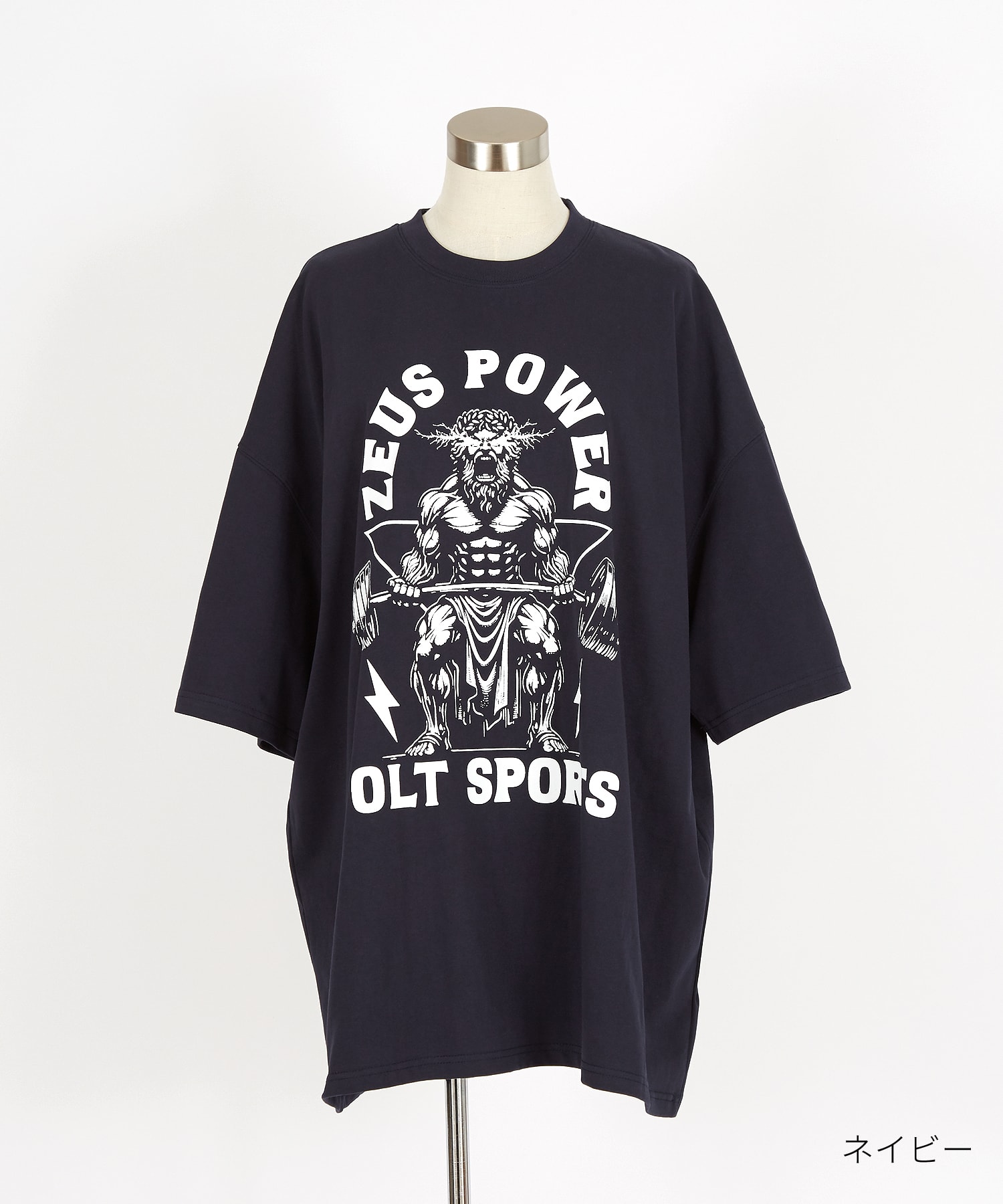 アメカジライクコミカルゼウス＆ロゴオーバーサイズTシャツ / 半袖