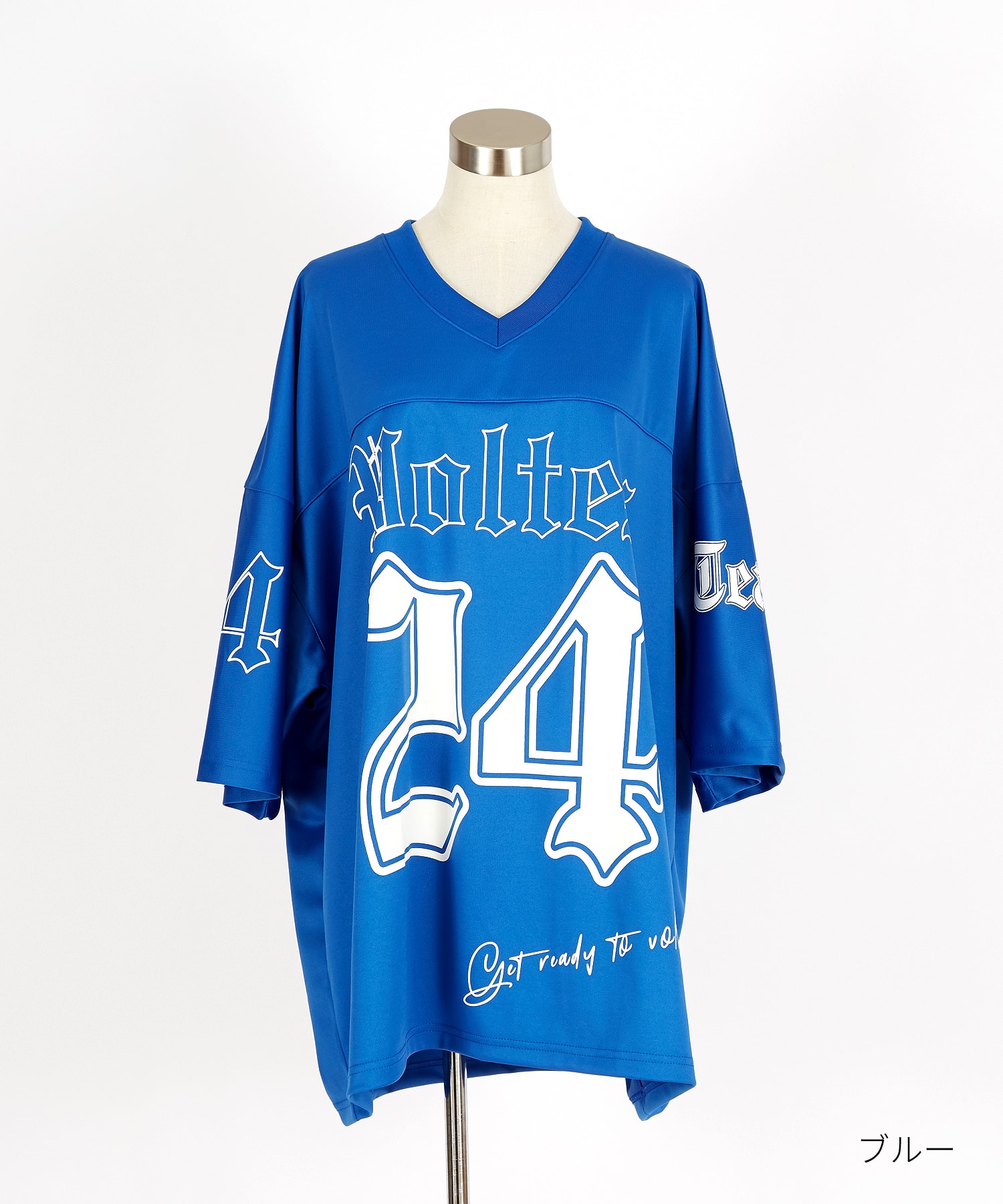 ストリートフォントナンバリングポリジャージーオーバーサイズ