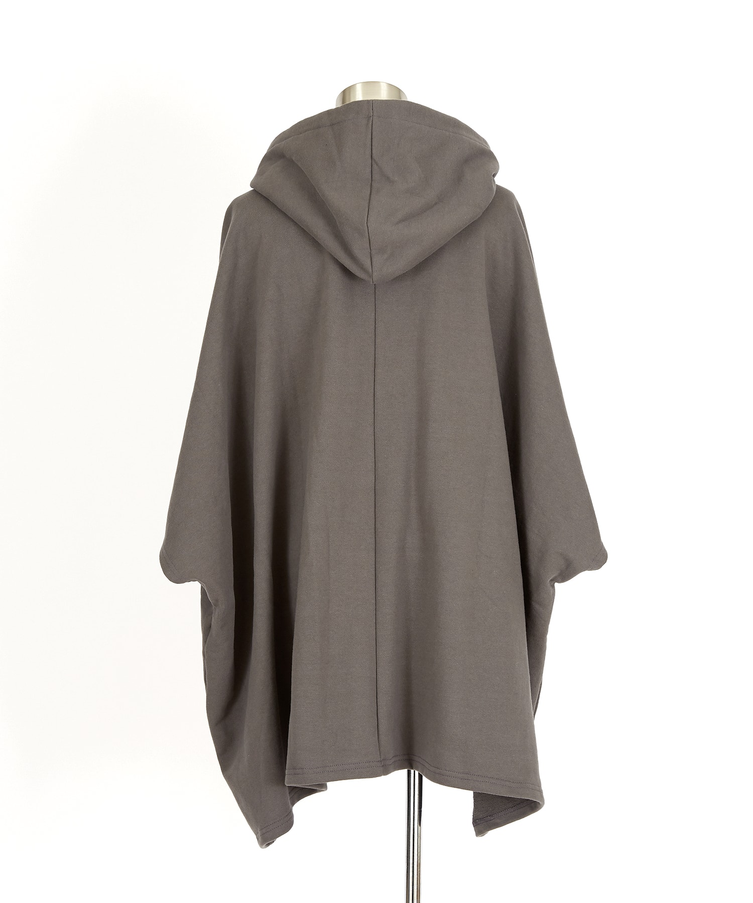 ankoROCK ケープ ポンチョ マント パーカー スウェット 羽織り コート オーバーサイズスウェットポンチョプルオーバーパーカー / 半袖