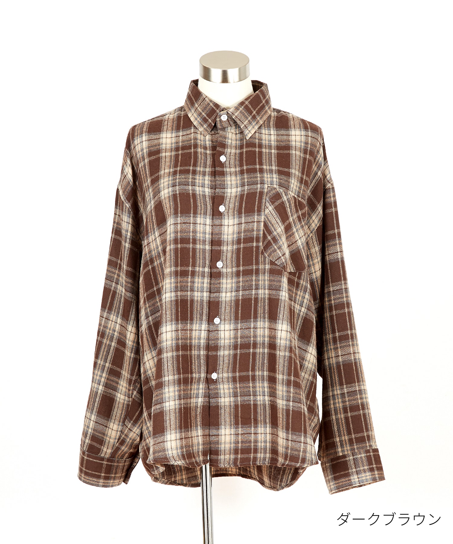 クラシックチェック柄コットンネルシャツ / ユニセックス メンズ