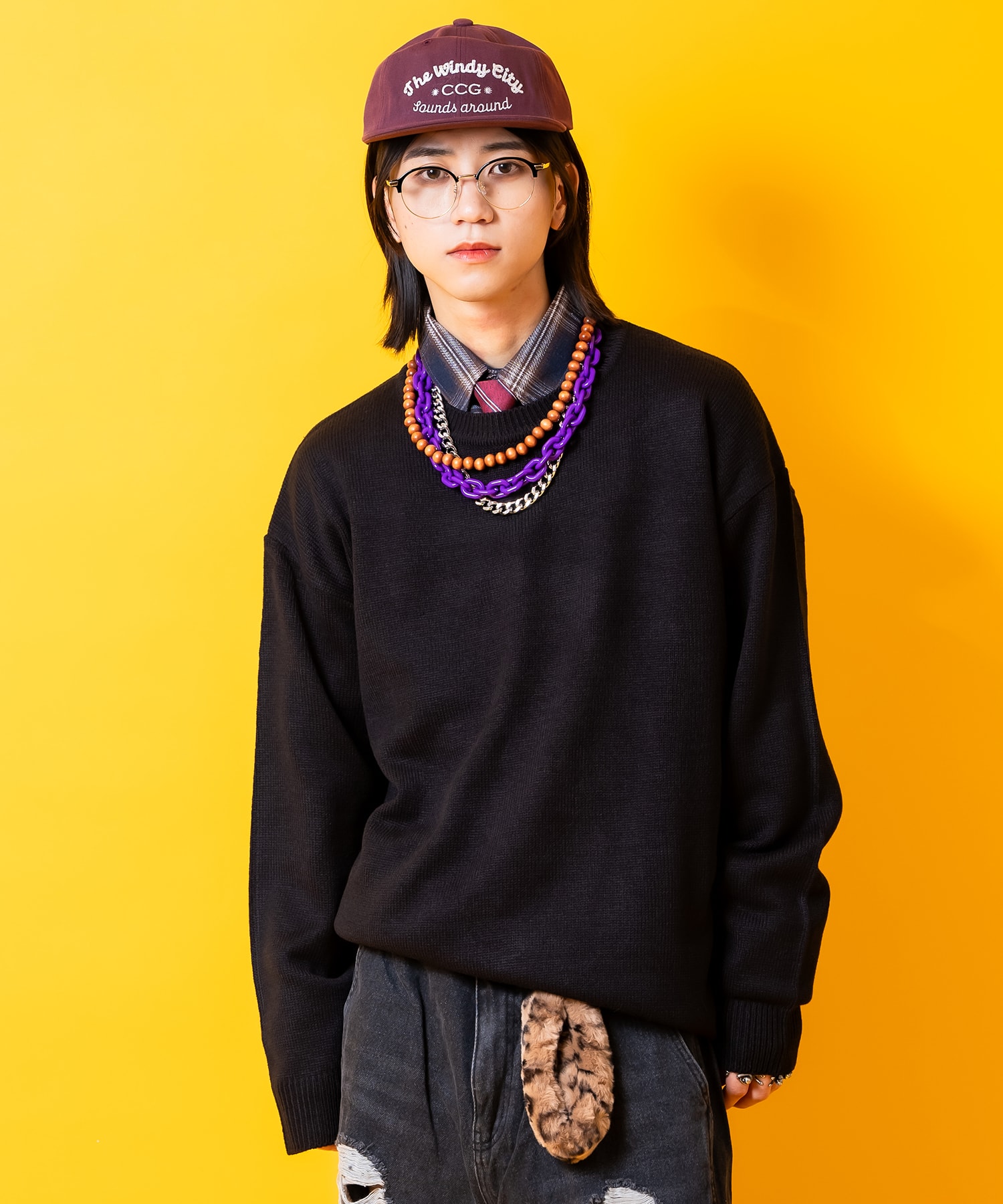 トップス akoakotako タックスリーブストライプトップス(カットソー・Tシャツ) | a.v.v(アー