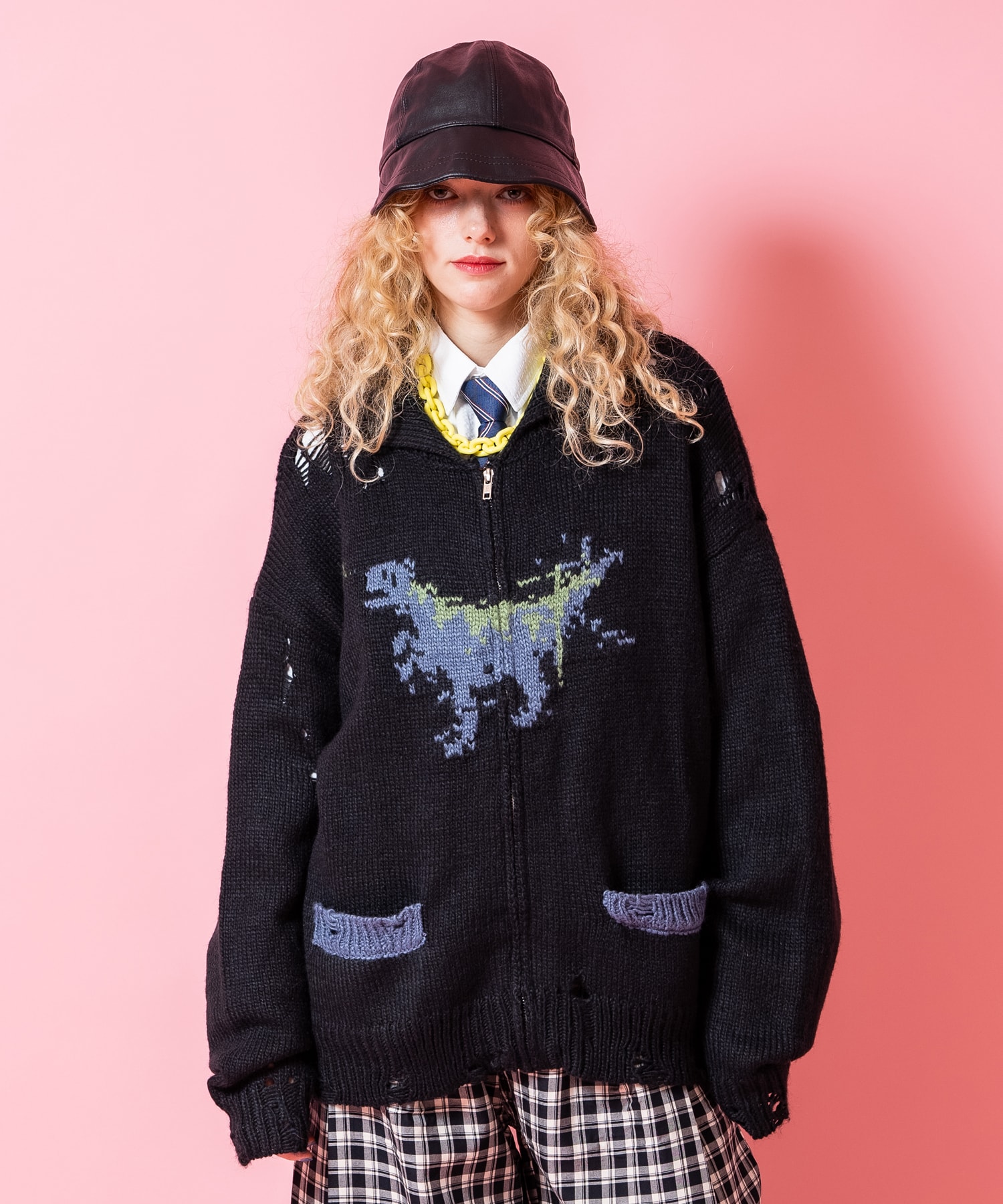 超美品✨マークアンドロナ　可愛いセーター セール】アンゴラMIXノルディックプルオーバー（ニット/セーター