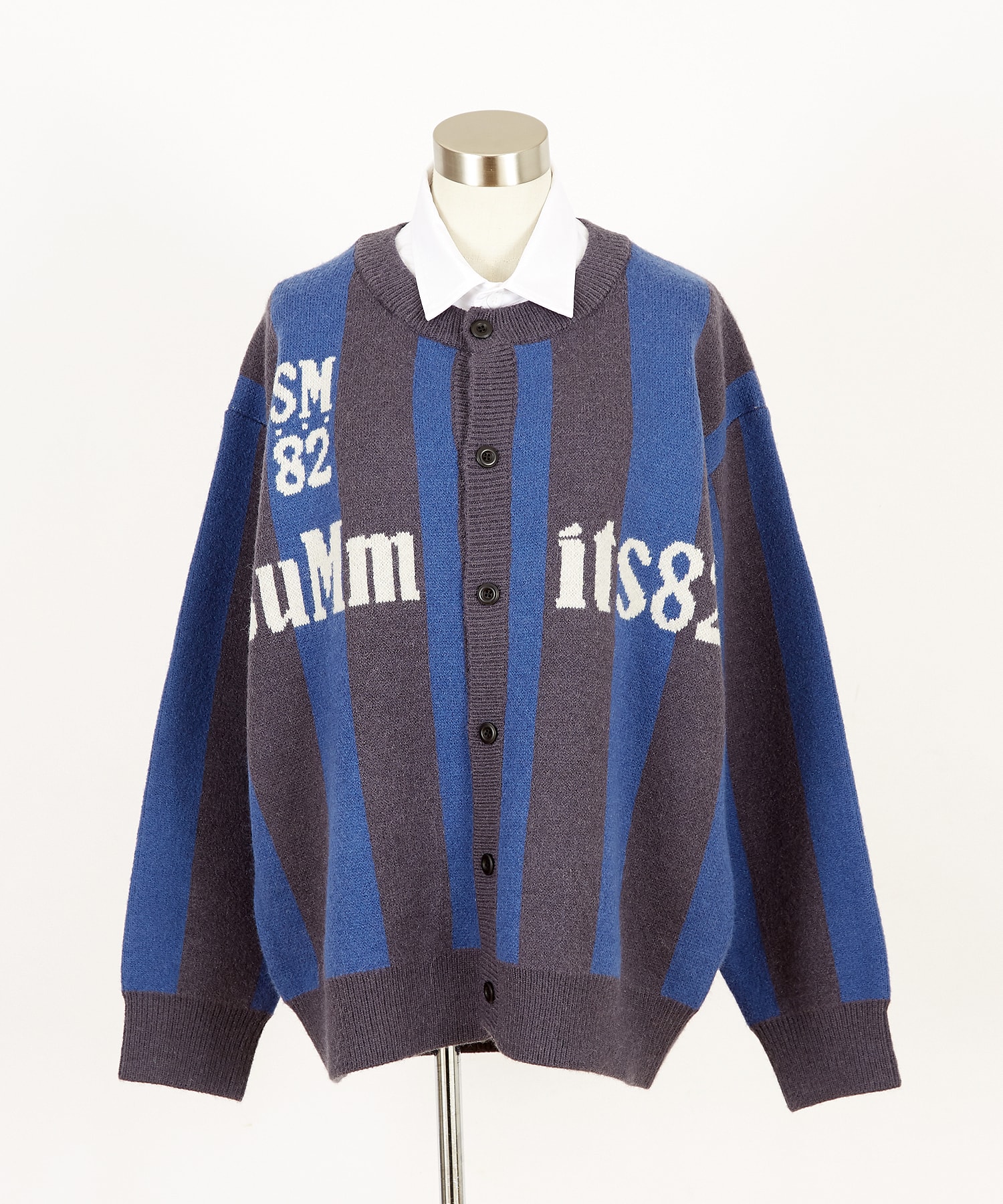 ブロードシャツ襟フェイクレイヤードゲームシャツテイスト極太