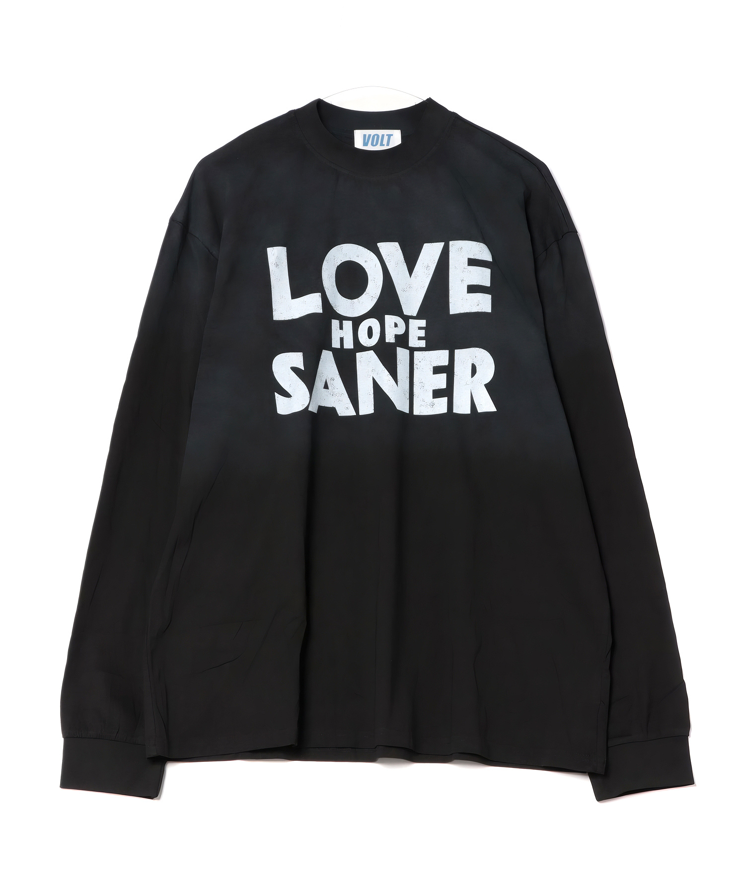 a.p.o.v. オーバーサイズダーティープリントロングTシャツ