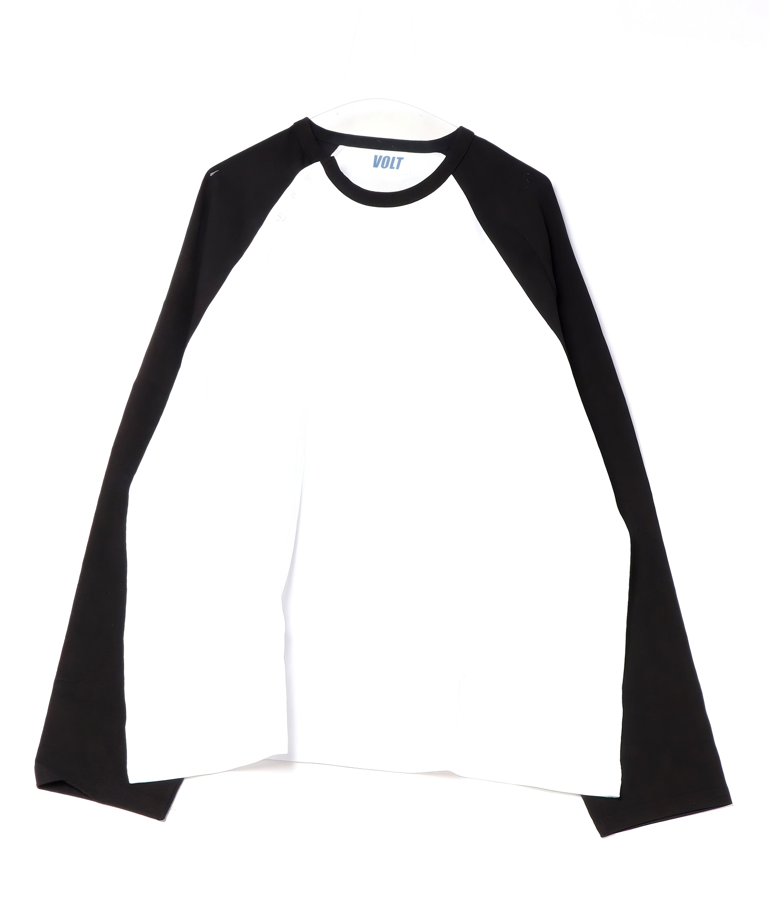 a.p.o.v. オーバーサイズ斜めヘンリーネックラグランロングTシャツ