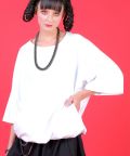 ankoROCK 裾リブＴシャツ/ホワイト