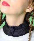 【期間限定 5％OFF】 an meets zakka フリルつけ襟/ブラック