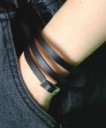 an meets zakka 3連コードレザーブレスレット