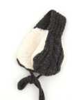 an meets zakka モコモコファーニットイヤーマフ/チャコール