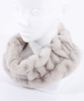 【期間限定 5％OFF】 an meets zakka シャーリングファーネックウォーマー/グレー