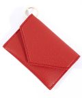 an meets zakka キーリングレザーカードケース/レッド