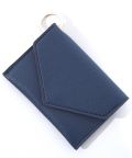 an meets zakka キーリングレザーカードケース/ネイビー