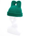 an meets zakka うさぎ耳ニットキャップ/グリーン