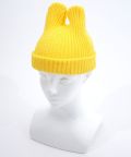 an meets zakka うさぎ耳ニットキャップ/イエロー