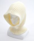 【期間限定 5％OFF】 an meets zakka リブ編みニットバラクラバ/ホワイト