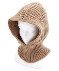 【期間限定 5％OFF】 an meets zakka リブ編みニットバラクラバ/ブラウン