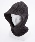 【期間限定 5％OFF】 an meets zakka リブ編みニットバラクラバ/チャコール