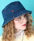 an meets zakka ハート刺繍デニムハット