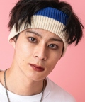 【期間限定 5％OFF】 an meets zakka ツートーンヘアバンド/ブルー×アイボリー
