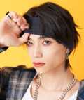 an meets zakka ワイドリブヘアバンド/ネイビー