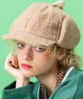 【期間限定 5％OFF】 an meets zakka ボアイヤーフラップキャップ /ベージュ
