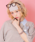 an meets zakka リブヘアバンド/ベージュ
