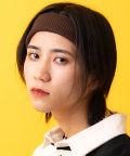 an meets zakka リブヘアバンド/ブラウン
