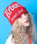 an meets zakka ロゴサマーニットビーニー