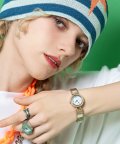 an meets zakka フリーサイズアンティークバングルアナログ腕時計